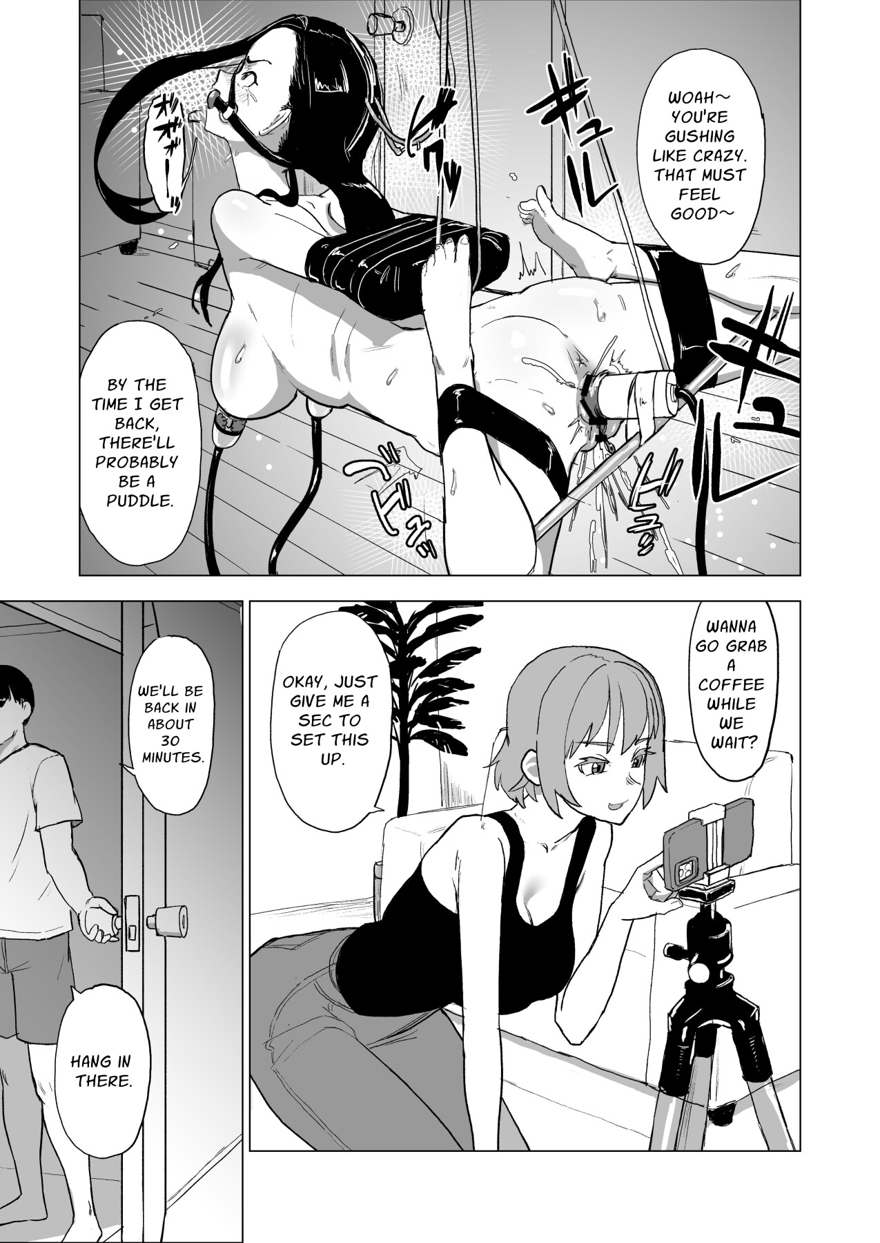 Hentai Manga Comic-Let's Make Our Brother's Girlfriend Do Some Masochistic Play-Read-15